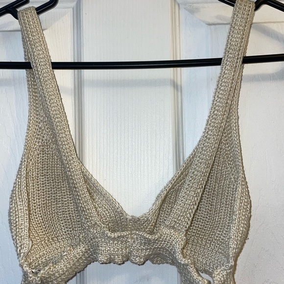 Cream Knit Bralette - Picture 2 of 4